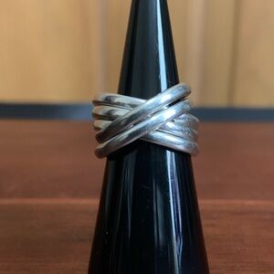 925 Silver Mexico multi-band ring size 5.5